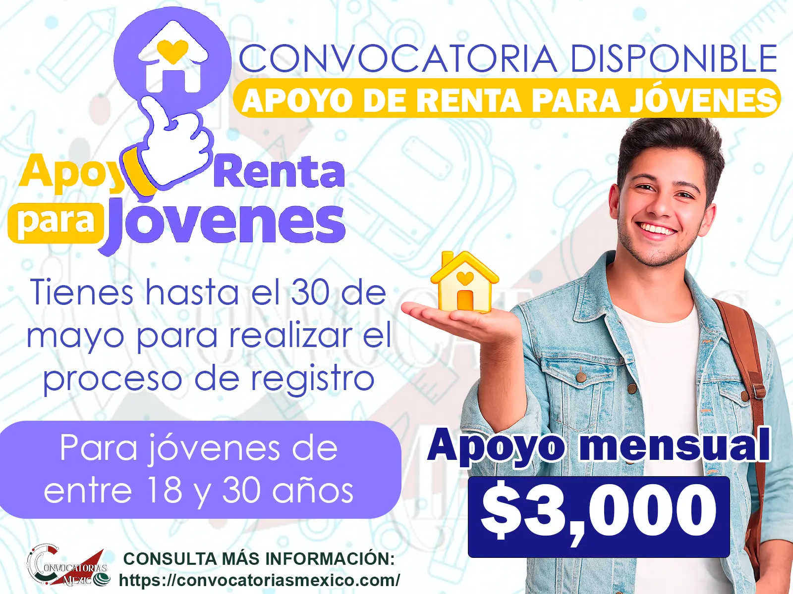 Apoyo de Renta para Jóvenes ¡Accede a esta ayuda económica y reciba hasta 3 mil pesos!