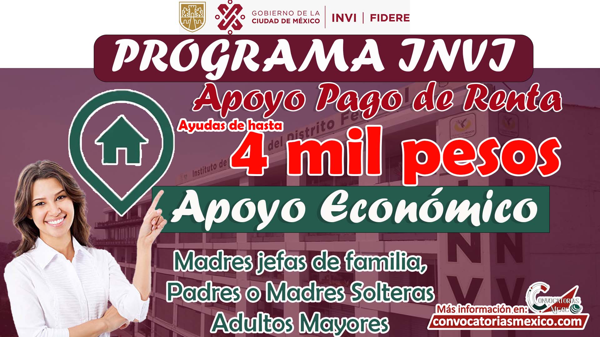 Programa INVI apoyo económico de 4 mil pesos para pagar tu renta; ¡Postulate!