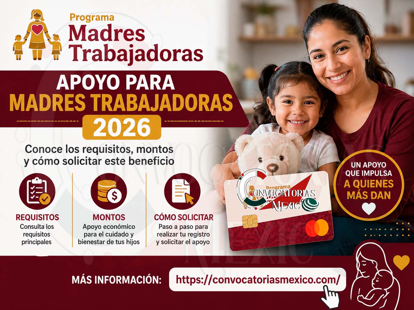 Apoyo para Madres Trabajadoras: Dos Modalidades ¡Estas son las cantidades individuales!