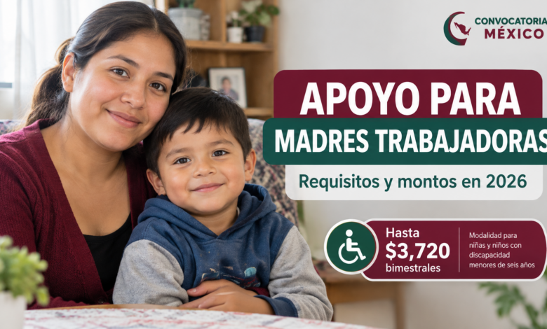 Programa para el Bienestar de Niñas y Niños, Hijos de Madres Trabajadoras: requisitos y apoyos en 2026