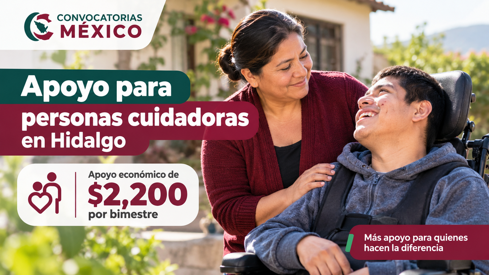 Hidalgo ofrece apoyo económico a personas cuidadoras de familiares con discapacidad: requisitos y cómo consultar los resultados