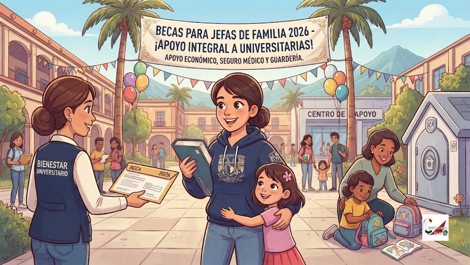 Apoyo para universitarias que son madres y sostienen a su hogar: así funciona la Beca para Jefas de Familia 2026