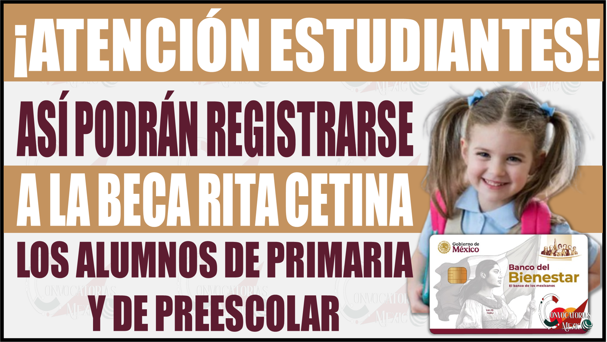 Así podrán registrarse a la Beca Rita Cetina los alumnos de primaria y preescolar ¡No te lo pierdas!
