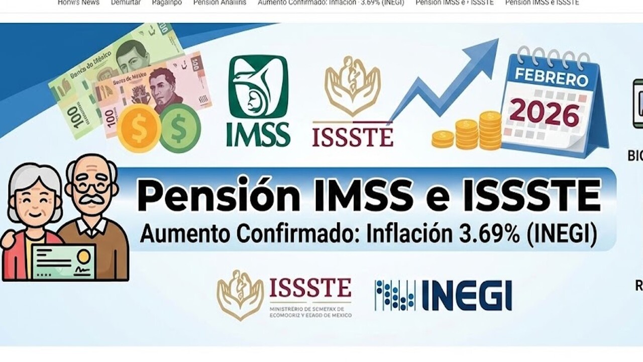Aumento Confirmado a Pension IMSS e ISSSTE 2026 1