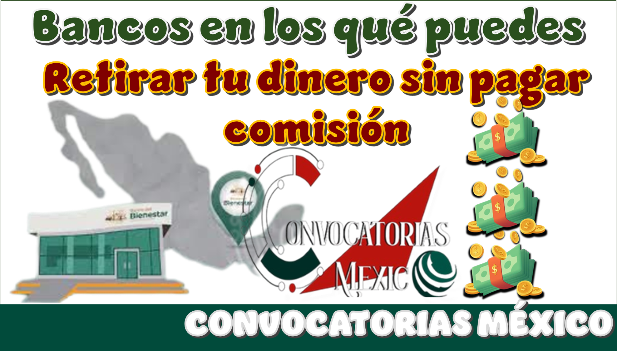 Bancos en los qué puedes retirar tu dinero del bienestar sin pagar comisión