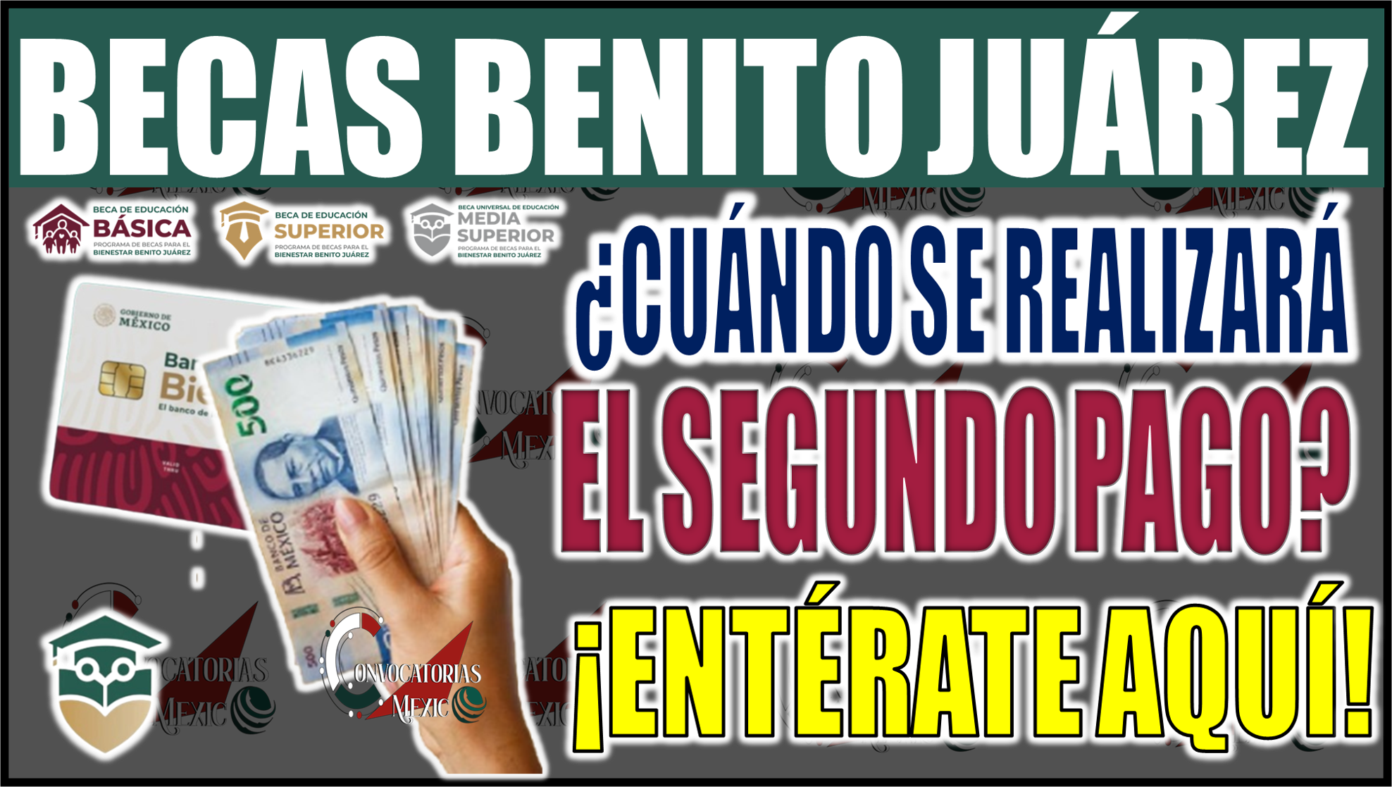 Beca Benito Juárez: ¿Cuándo se realizará el segundo pago de 2024? Descubre lo más reciente hoy