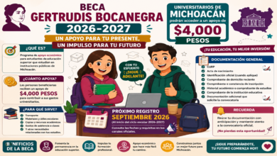Beca Gertrudis Bocanegra 2026-2027: universitarios de Michoacán podrán acceder a un apoyo de 4 mil pesos