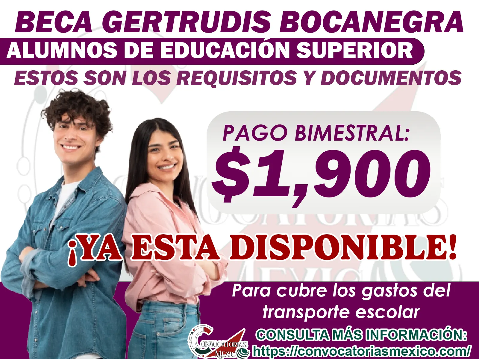Beca Gertrudis Bocanegra ¡Asi puedes solicitar la beca economica de 1 mil 900 pesos