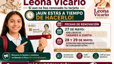 Beca Leona Vicario: Si aun no has renovado tu tarjeta ¡Aun estas a tiempo de hacerlo!