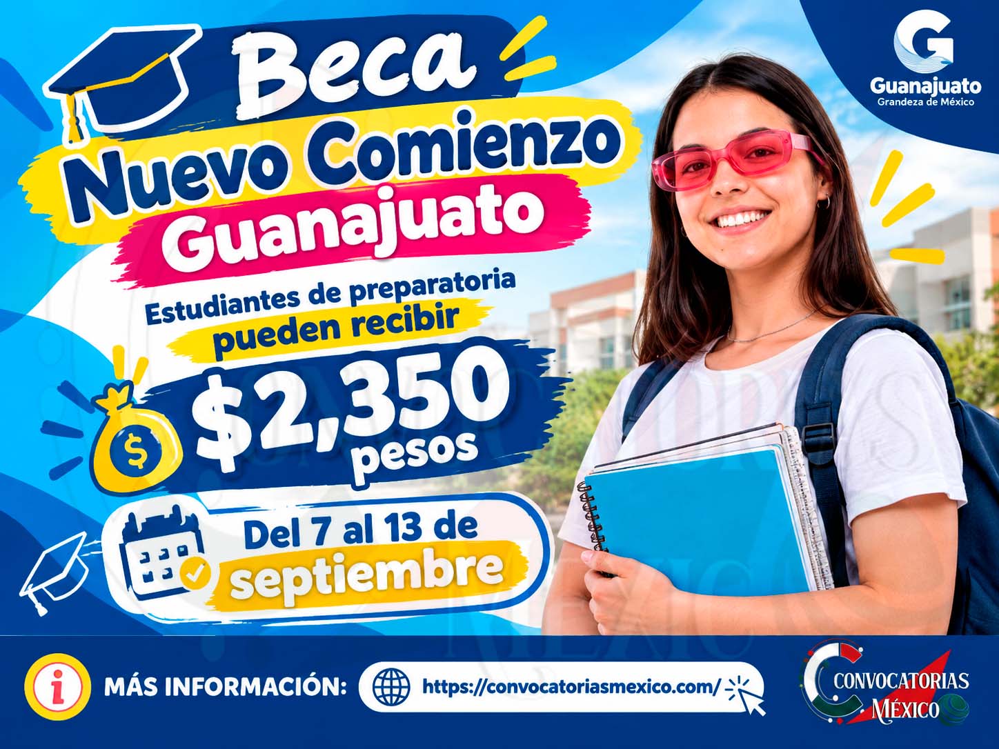 Beca Nuevo Comienzo Guanajuato: estudiantes de preparatoria pueden recibir 2,350 pesos