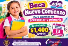 Beca Nuevo Comienzo para alumnos de preescolar y primaria: ¡Realiza tu registro antes del 13 de septiembre y recibe hasta 1 mil 400 pesos!