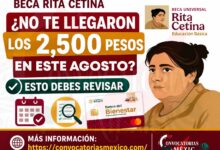 Beca Rita Cetina 2026: ¿No te llegaron los 2,500 pesos en las fechas indicadas? Esto debes revisar