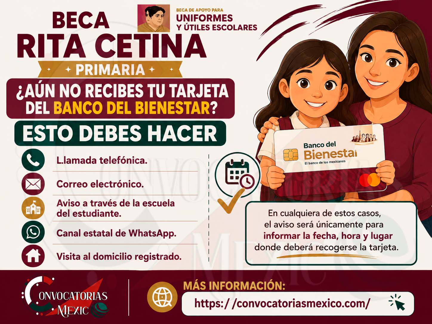 Beca Rita Cetina Primaria: ¿Aún no recibes tu Tarjeta del Banco del Bienestar? Asi te notificarán la fecha de entrega