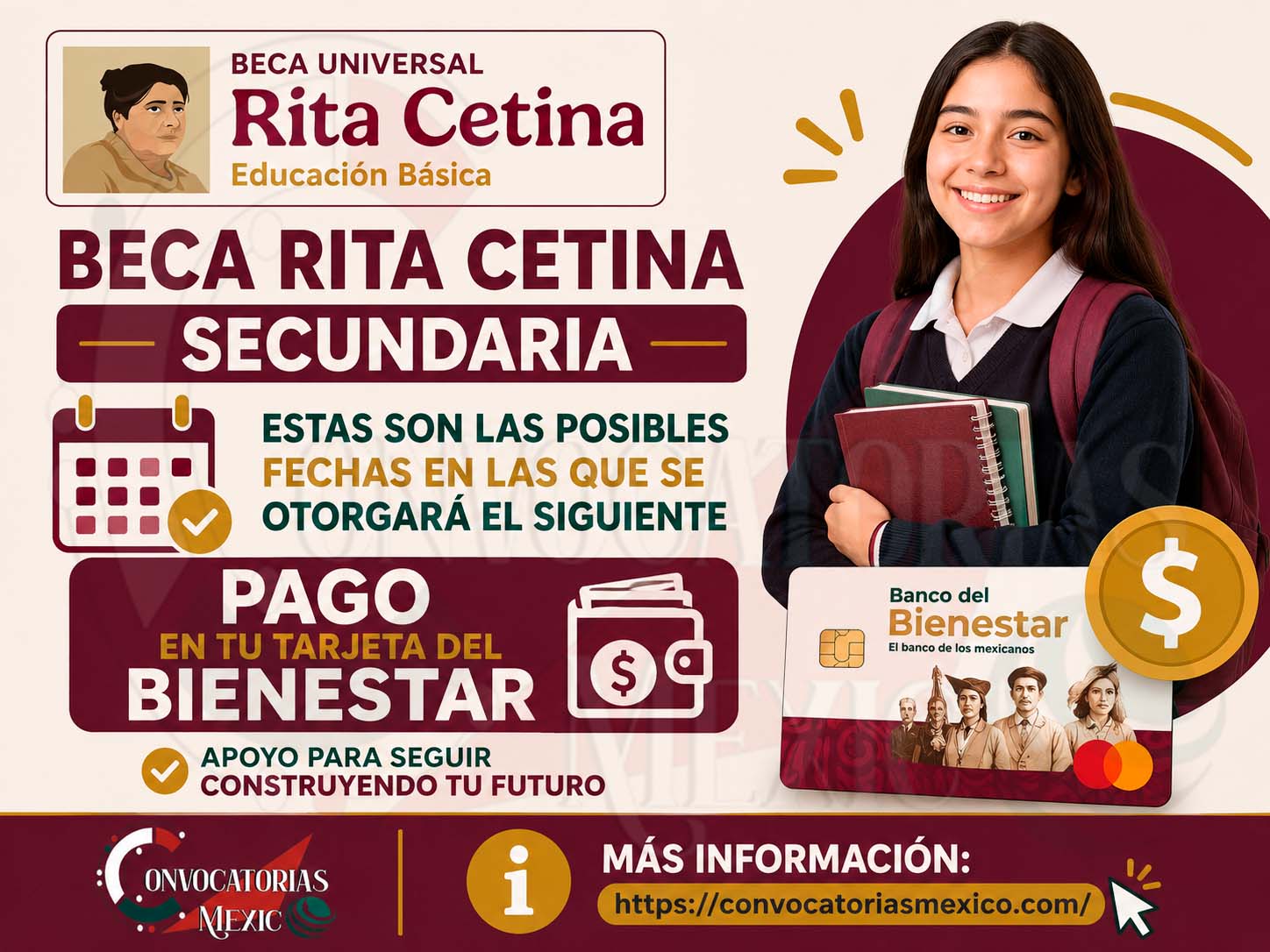 Beca Rita Cetina Secundaria: Estas son las Posibles fecha en las que se otorgara el siguiente pago ¡Consúltalo!