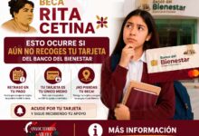 Beca Rita Cetina: esto ocurre si aún no recoges tu tarjeta del Banco del Bienestar