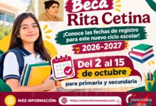 Beca Rita Cetina ¡Conoce las fechas de registro para este nuevo ciclo escolar 2026-2027!