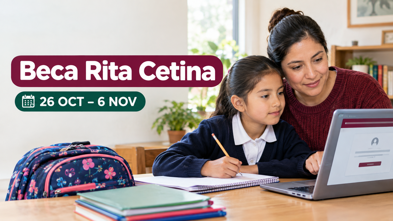 Beca Rita Cetina: registro del 26 de octubre al 6 de noviembre de 2026; requisitos y cómo solicitarla