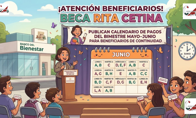 Beca Rita Cetina: Publican calendario de pagos del bimestre mayo-junio para beneficiarios de continuidad