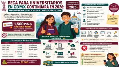 Beca para universitarios en CDMX continuará en 2026: apoyo económico busca reducir la deserción escolar