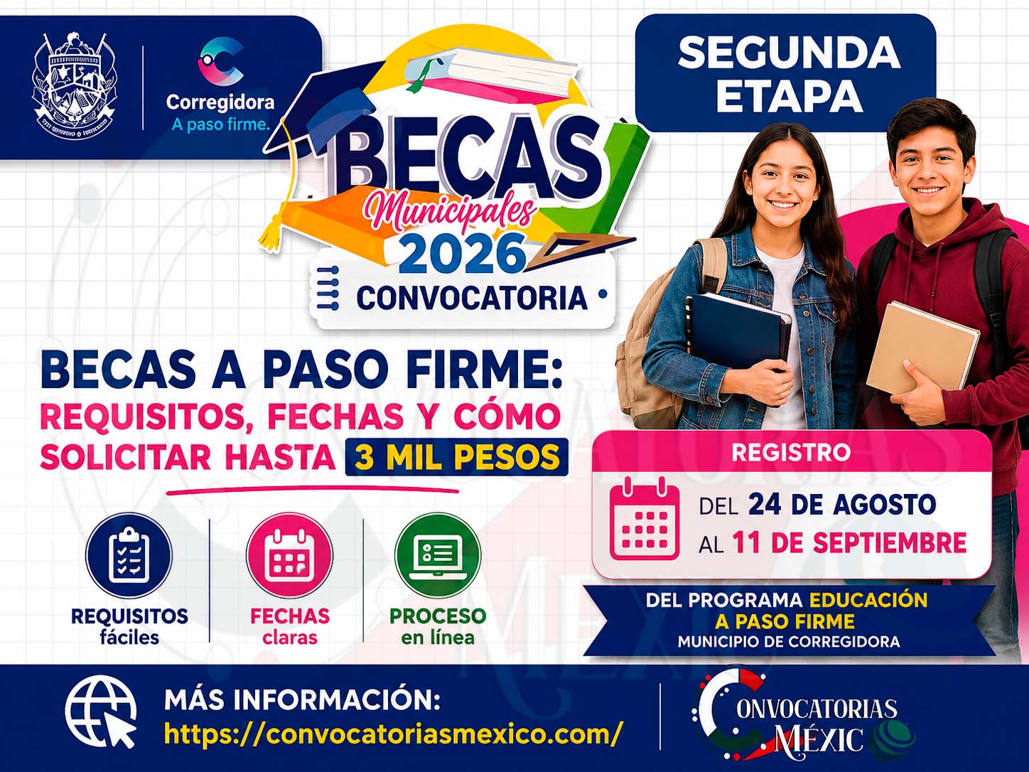 Becas A Paso Firme: requisitos, fechas y cómo solicitar hasta 3 mil pesos