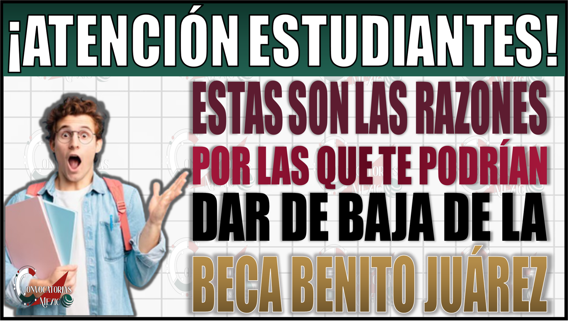 Becas Benito Juárez: Razones de baja y cómo actuar ante esta situación en diciembre 2024