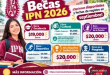 Becas IPN 2026: estas son las opciones disponibles y las fechas de registro en septiembre