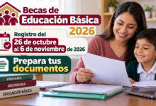 Becas de Educación Básica 2026: registro del 26 de octubre al 6 de noviembre; prepara tus documentos