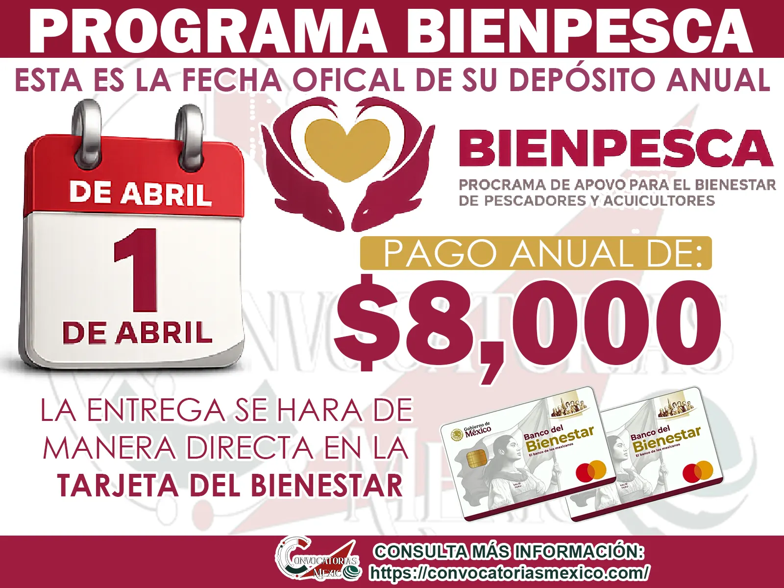 Bienpesca 2026: anuncian depósito anual de 8 mil pesos para pescadores y acuicultores