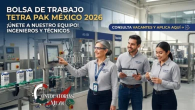 Ingenieros y técnicos trabajando en la línea de producción de Tetra Pak México para la bolsa de trabajo 2026.