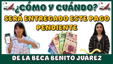 ¿CÓMO Y CUÁNDO SERÁ ENTREGADO ESTE PAGO PENDIENTE DE LA BECA BENITO JUÁREZ?