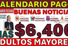 COMUNICADO PENSION 65 Y MAS 6400 BUENAS NOTICIAS CONVOCATORIAS MEXICO