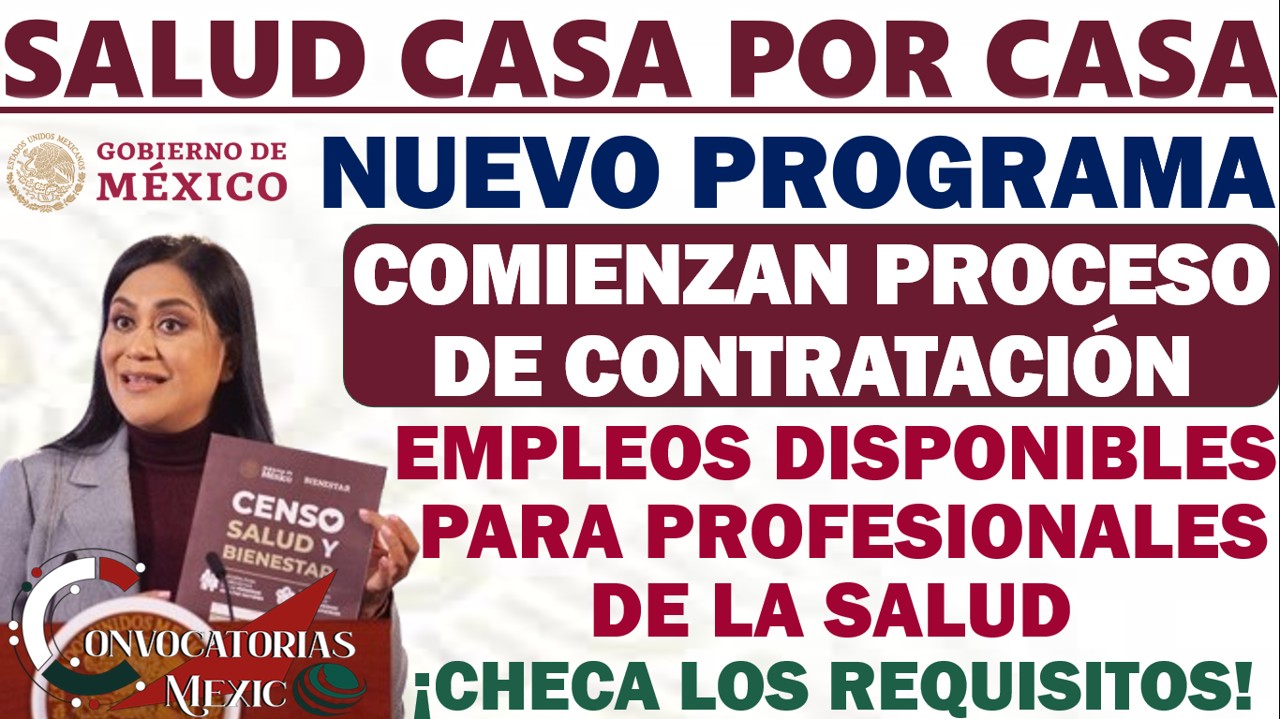 Salud Casa Por Casa| Empleos disponibles para profesionales de la salud 11 CON 1 108