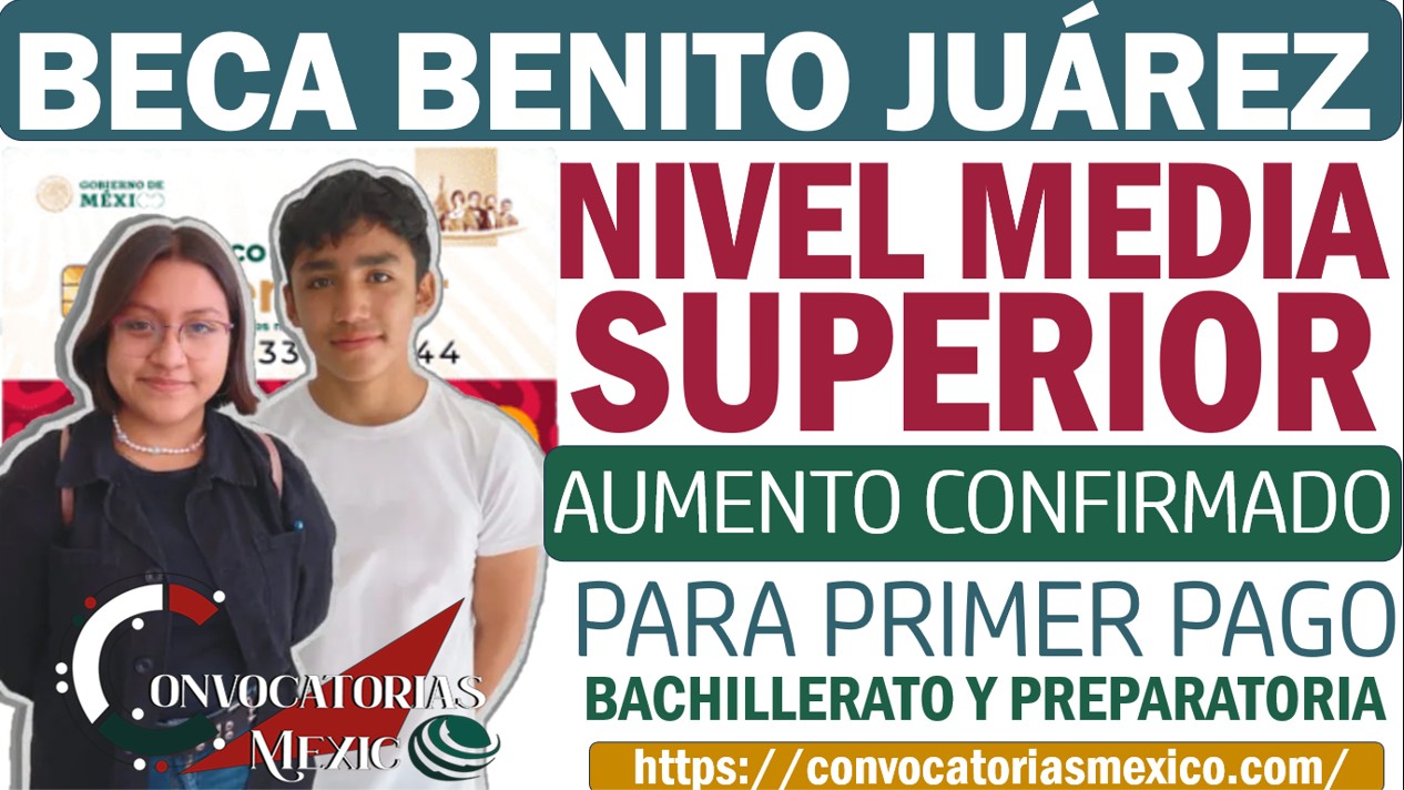Beca Benito Juárez| Confirman aumento para beneficiarios del Nivel Media Superior 11 CON 1 162