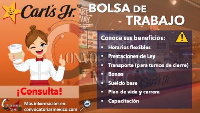 CONOCE LA BOLSA DE EMPLEO DE “CARL’S JR.” Y NO PIERDAS LA OPORTUNIDAD DE SER PARTE DE SU EQUIPO