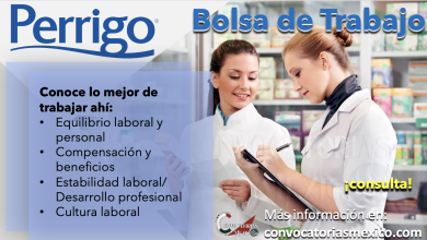 CONOCE LA BOLSA DE EMPLEO DE “PERRIGO” Y CONSTRUYE UNA CARRERA CON EL MEJOR EQUIPO DE TRABAJO