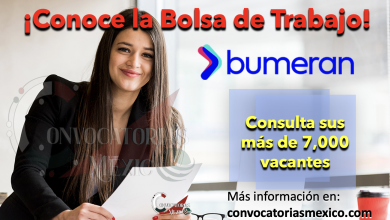 CONOCE LA BOLSA DE TRABAJO “BUMERAN” Y ENCUENTRA MILES DE OFERTAS DE EMPLEO EN MÉXICO Y LATINOAMÉRICA ¡MÁS DE 7,000 VACANTES!