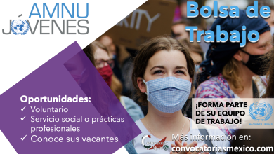CONOCE LA BOLSA DE TRABAJO DE LA “AMNU JÓVENES” Y VIVE LA EXPERIENCIA DE FORMAR PARTE SU EQUIPO
