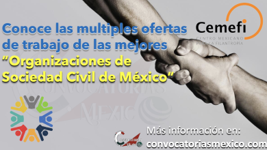 CONOCE LA BOLSA DE TRABAJO DE LAS MEJORES “ORGANIZACIONES DE SOCIEDAD CIVIL DE MÉXICO"   Y DESCUBRE LAS DIVERSAS OFERTAS QUE TIENEN PARA TI