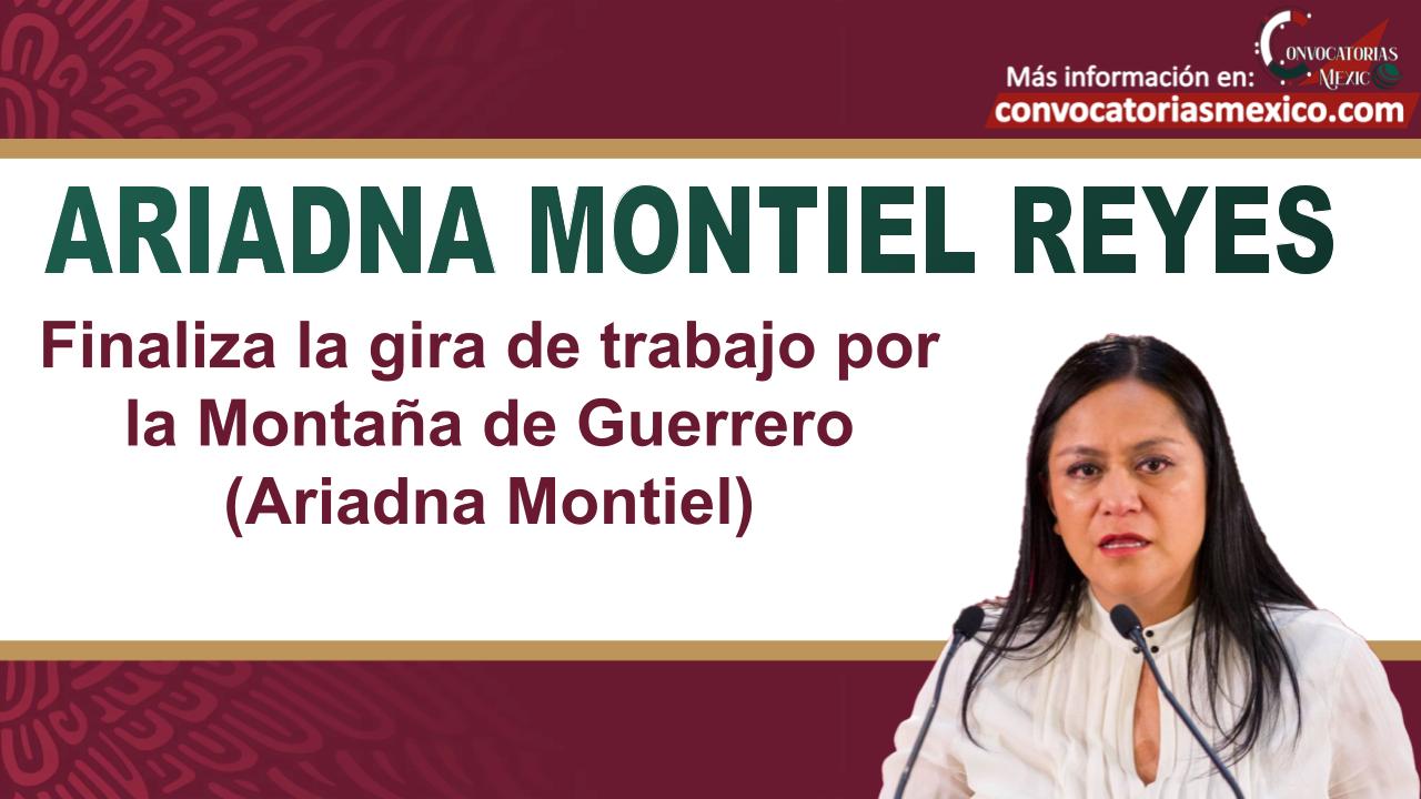 Finaliza la gira de trabajo por la Montaña de Guerrero (Ariadna Montiel) 11 Ariadna