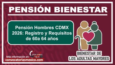 Pensión Hombres CDMX 2026: Registro y Requisitos de 60 a 64 años