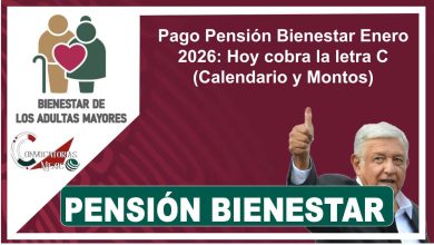 Pago Pensión Bienestar Enero 2026: Hoy cobra la letra C (Calendario y Montos)