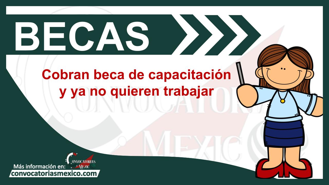 Cobran beca de capacitación y ya no quieren trabajar 11 Beca