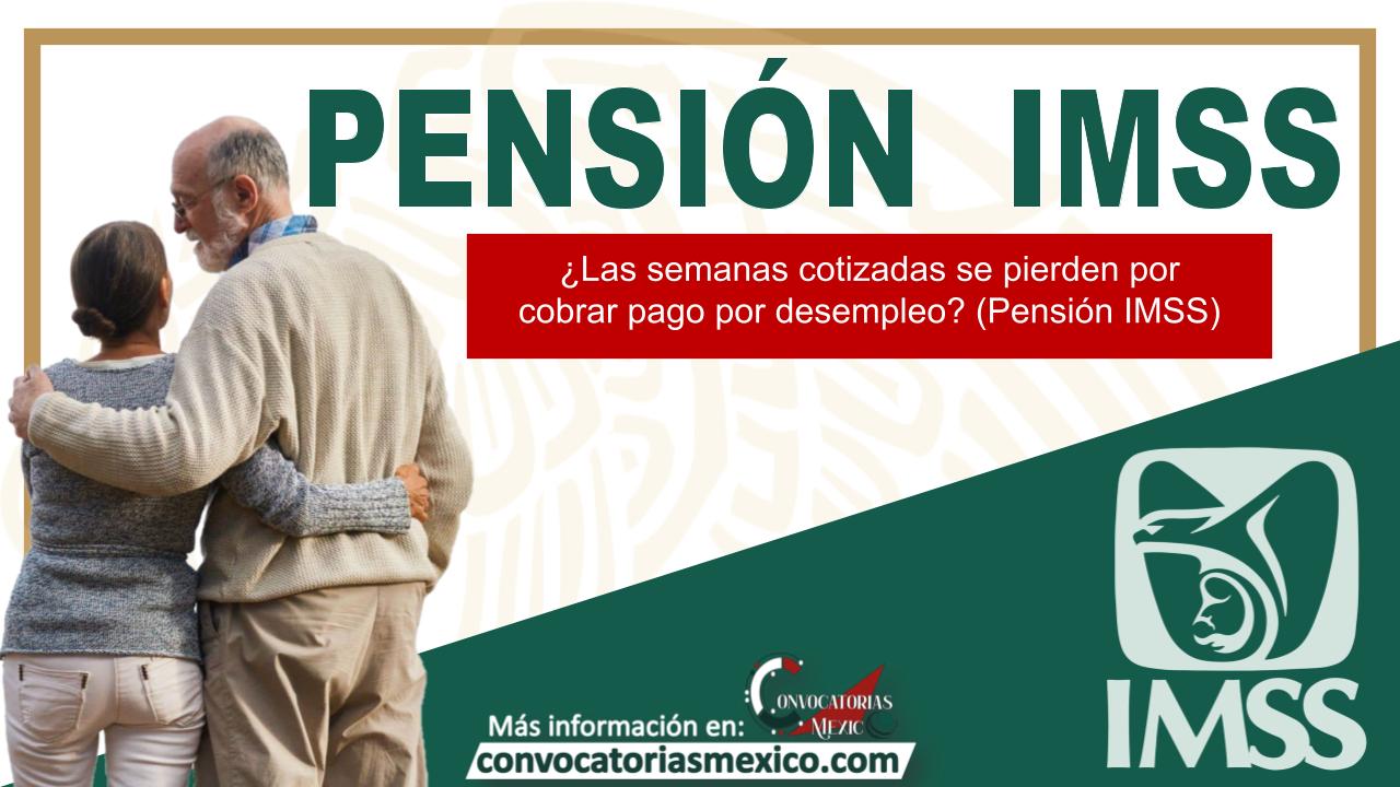 ¿Las semanas cotizadas se pierden por cobrar pago por desempleo? (Pensión IMSS) 11 Pension