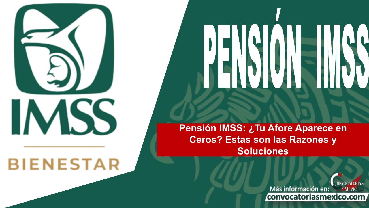 Pensión IMSS: ¿Tu Afore Aparece en Ceros? Estas son las Razones y Soluciones 11 Pensión IMSS: ¿Tu Afore Aparece en Ceros? Estas son las Razones y Soluciones