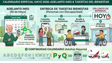 Calendario Especial Mayo 2026: Adelanto IMSS, se entregan las Tarjetas del Bienestar...¿Cómo es la entrega?