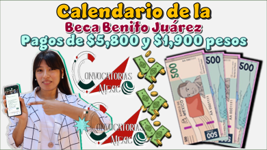 Calendario de la Beca Benito Juárez | Pagos de $5,800 y $1,900 pesos 