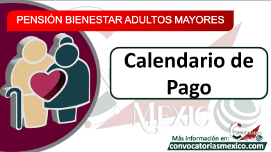 Pensión adultos mayores Calendario de pago