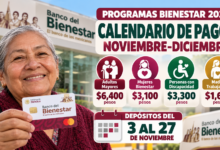Programas Bienestar 2026: Anuncian calendario de pagos de noviembre-diciembre; estas son las fechas y cantidades que recibirán los beneficiarios