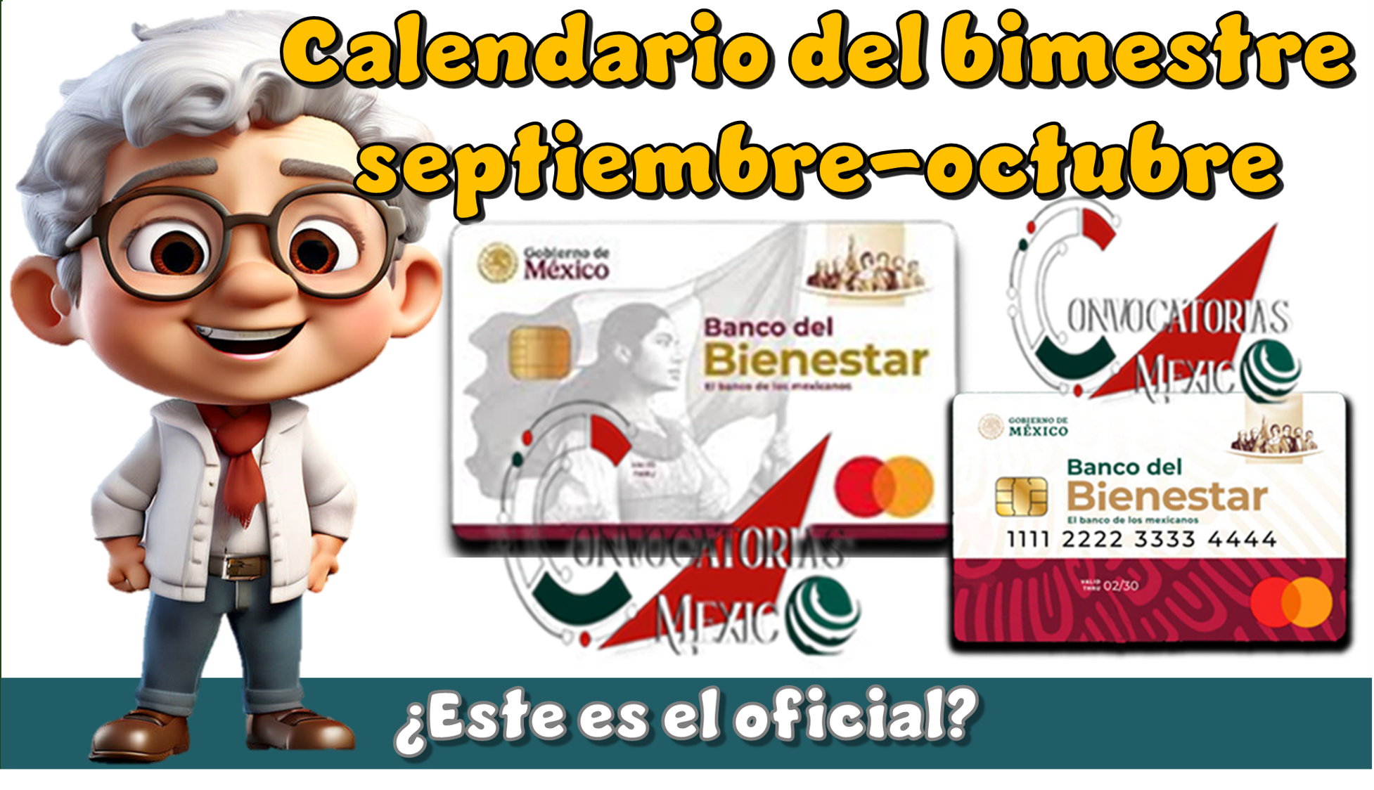Calendario del bimestre septiembre-octubre | ¿Este es el oficial?