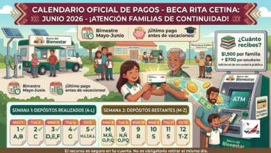Calendario oficial de los pagos de la Beca Rita Cetina | Mes de junio 2026